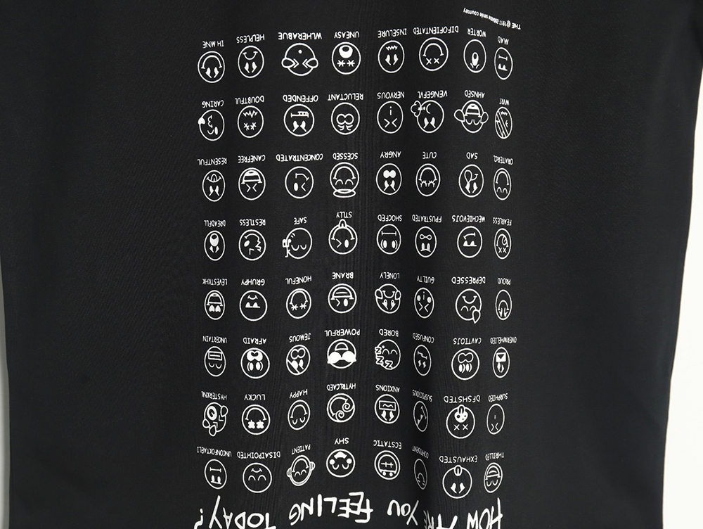 Balenciaga emoji print short-sleeved T-shirt TSK1