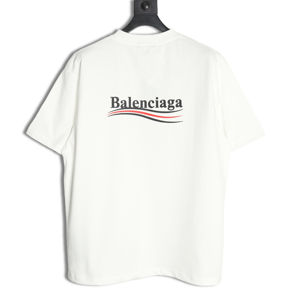 Balenciaga Coke wave print short sleeves