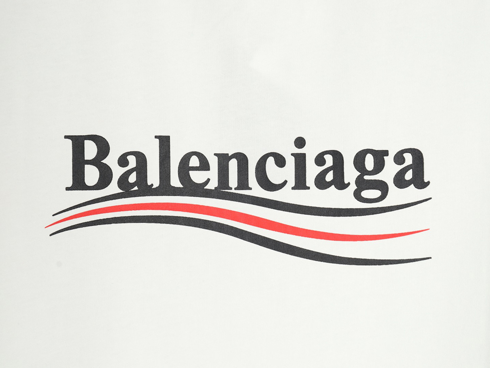 Balenciaga Coke wave print short sleeves