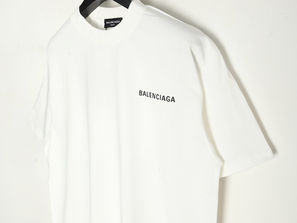 Balenciaga Letter Print Logo Short Sleeve