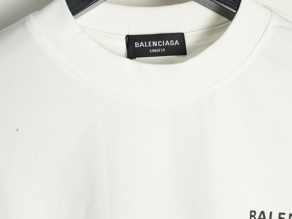 Balenciaga Letter Print Logo Short Sleeve
