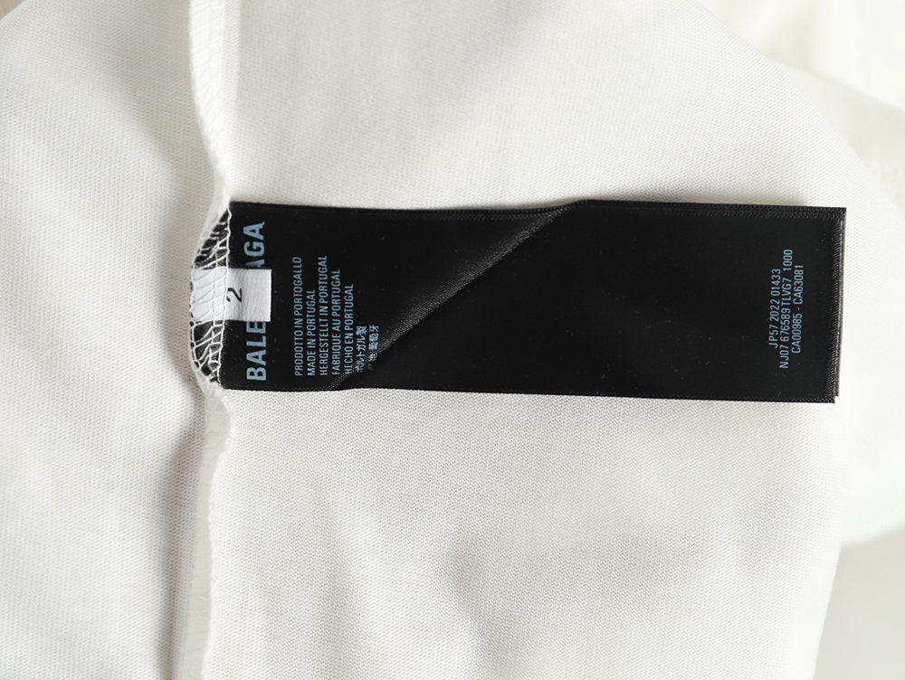 Balenciaga Letter Print Logo Short Sleeve