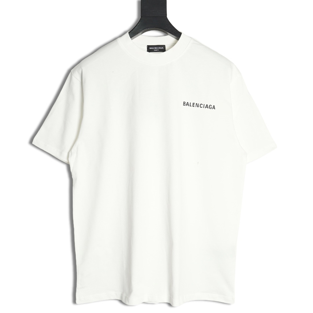 Balenciaga Letter Print Logo Short Sleeve
