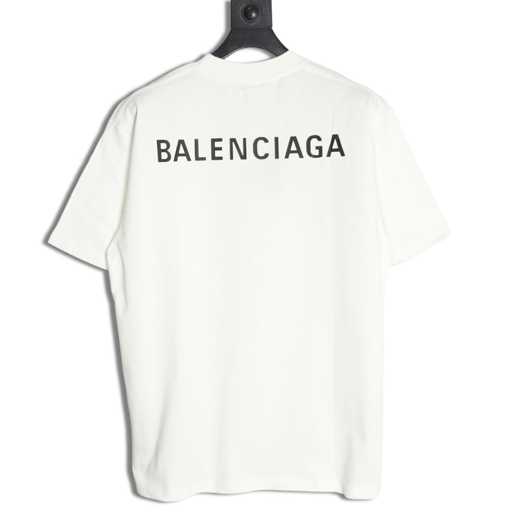 Balenciaga Letter Print Logo Short Sleeve