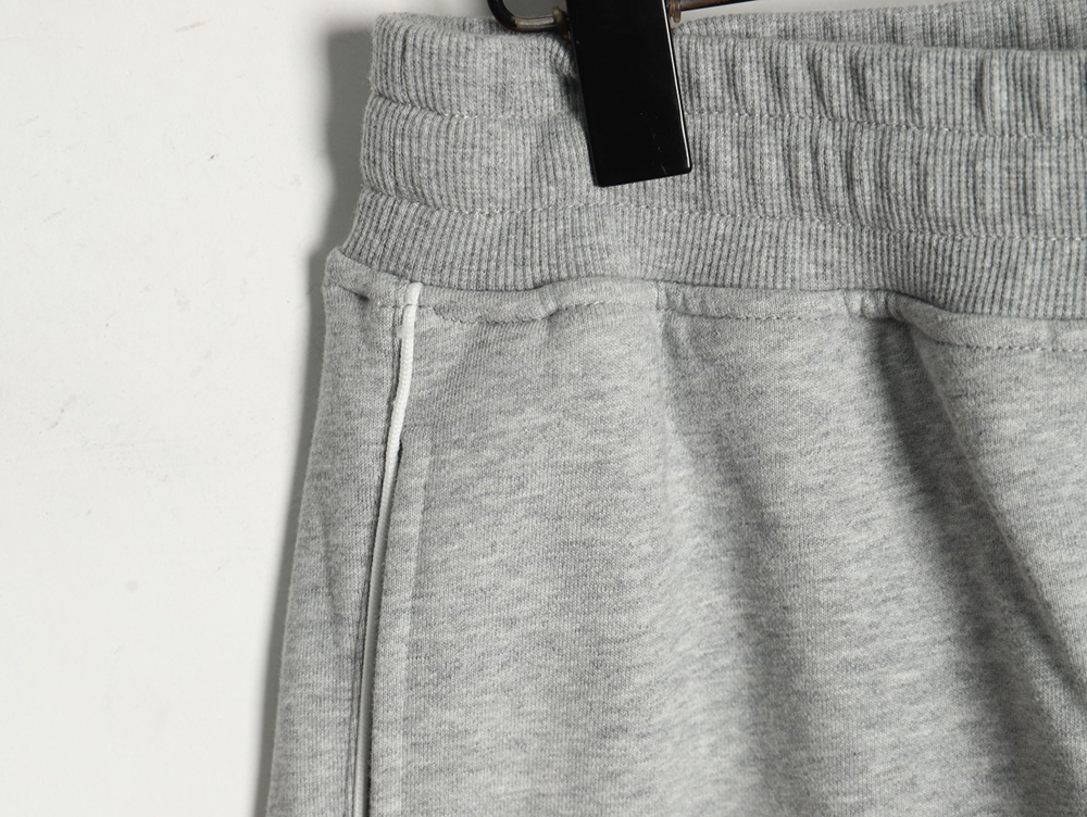 Dior round embroidery ribbon fleece trousers