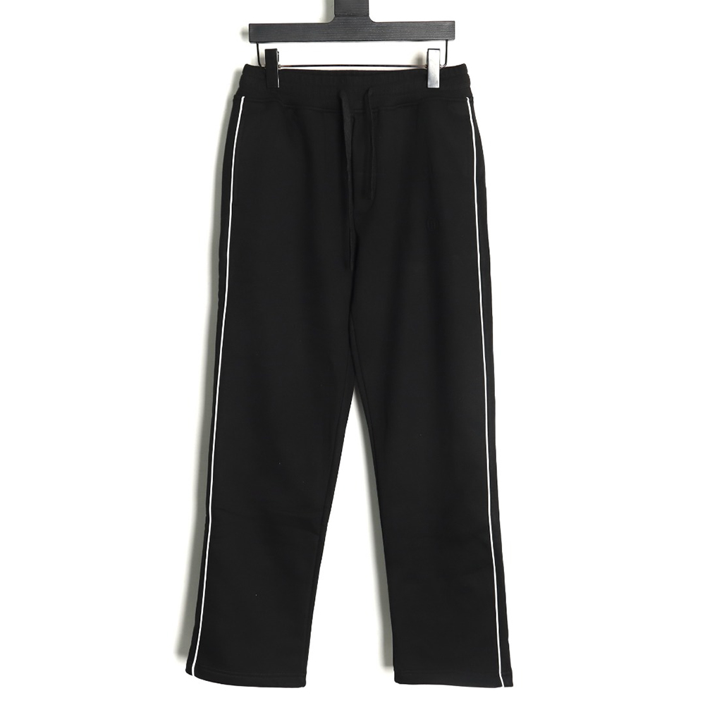 Dior round embroidery ribbon fleece trousers TSK1