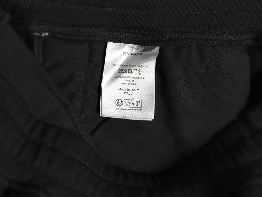 Dior round embroidery ribbon fleece trousers TSK1