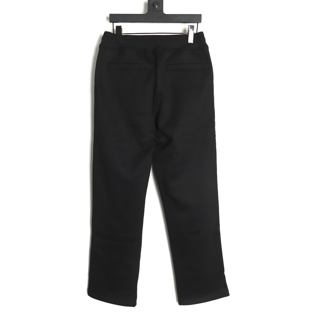 Dior round embroidery ribbon fleece trousers TSK1
