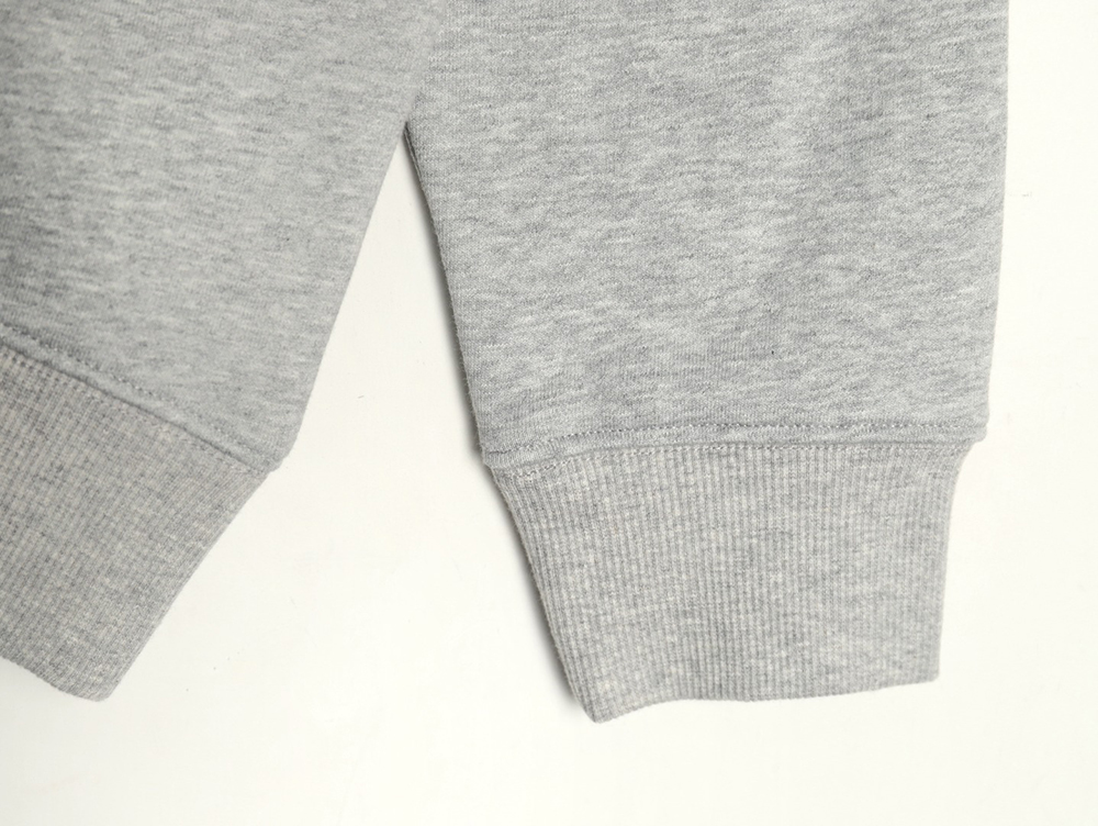 Dior Circular Embroidery Half Zip Stand Collar Sweatshirt