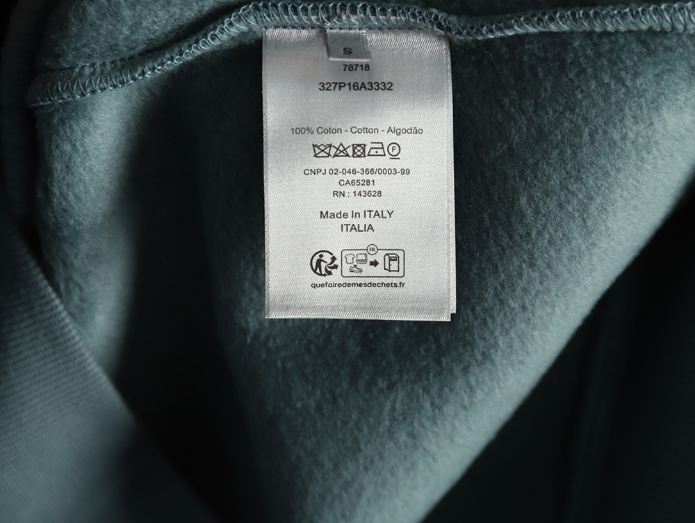 Dior Circular Embroidery Half Zip Stand Collar Sweatshirt TSK1