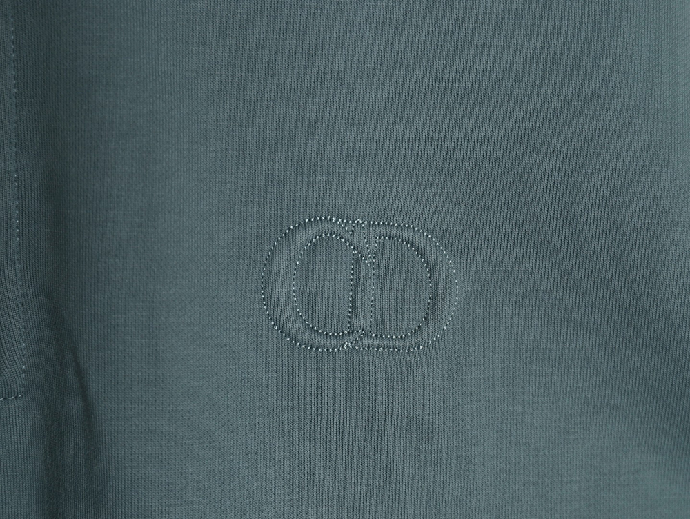 Dior Circular Embroidery Half Zip Stand Collar Sweatshirt TSK1