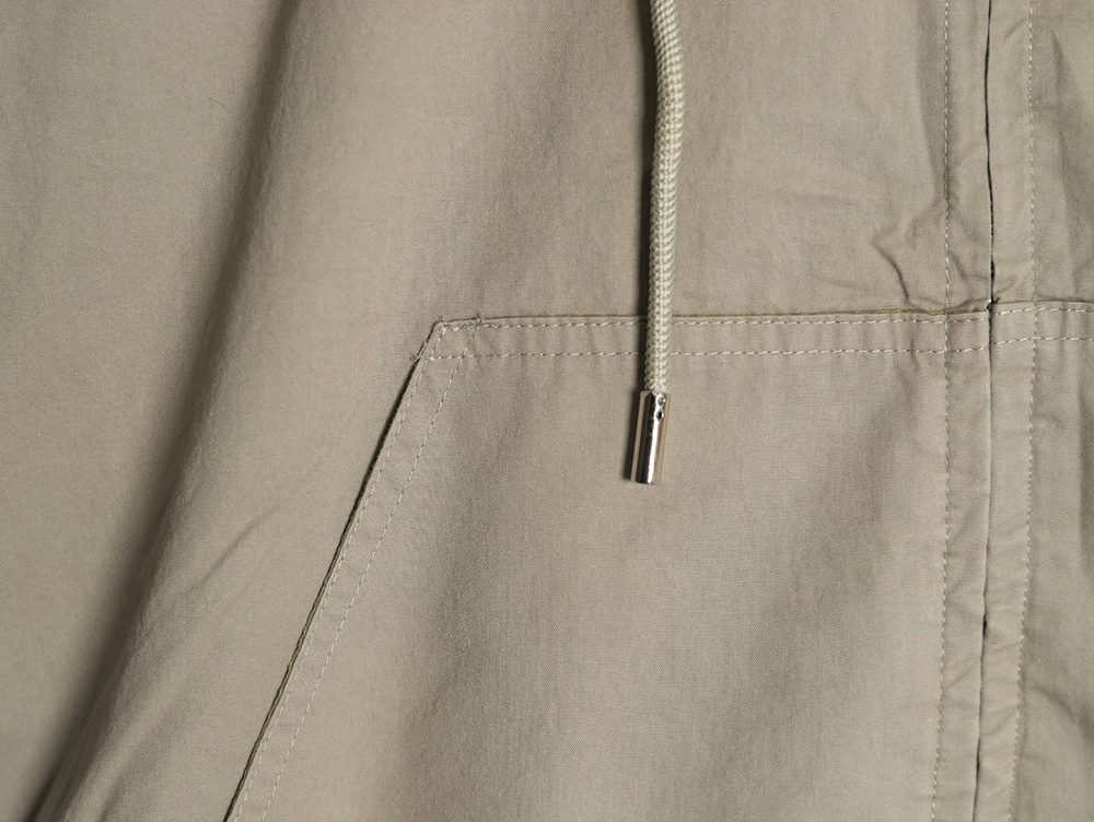 Dior letter print hooded windbreaker jacket