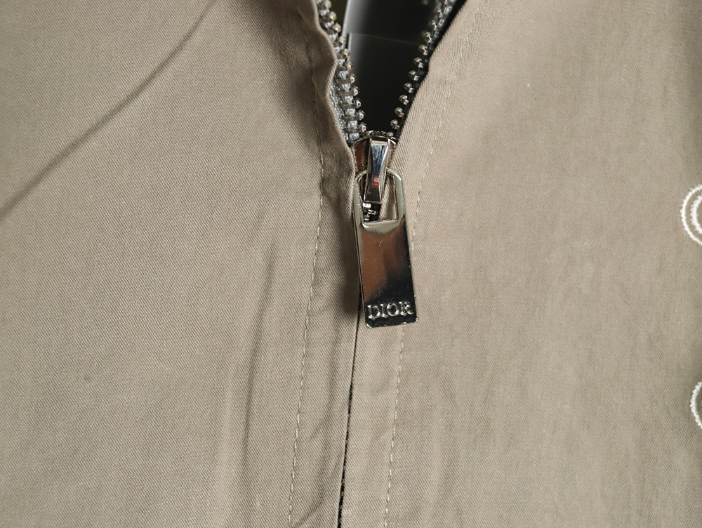 Dior letter print hooded windbreaker jacket