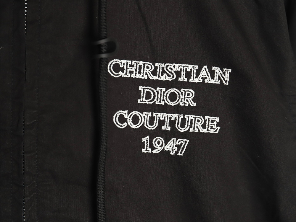 Dior letter print hooded windbreaker jacket TSK1