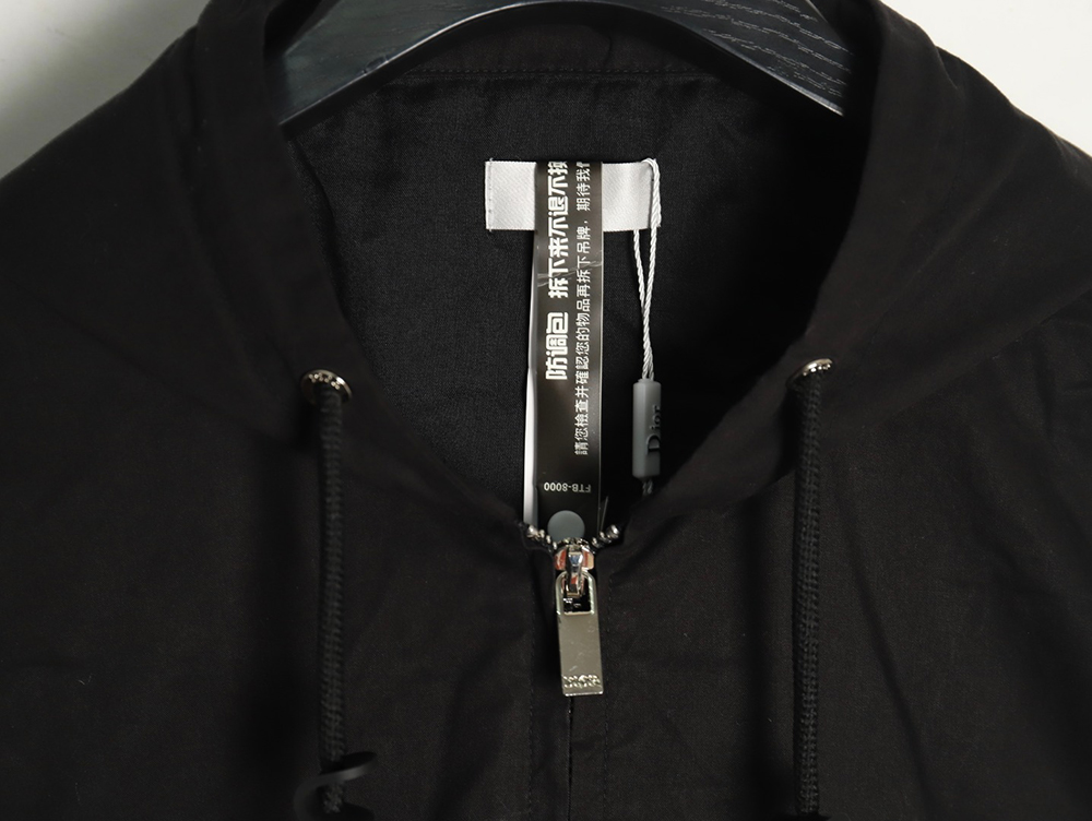 Dior letter print hooded windbreaker jacket TSK1