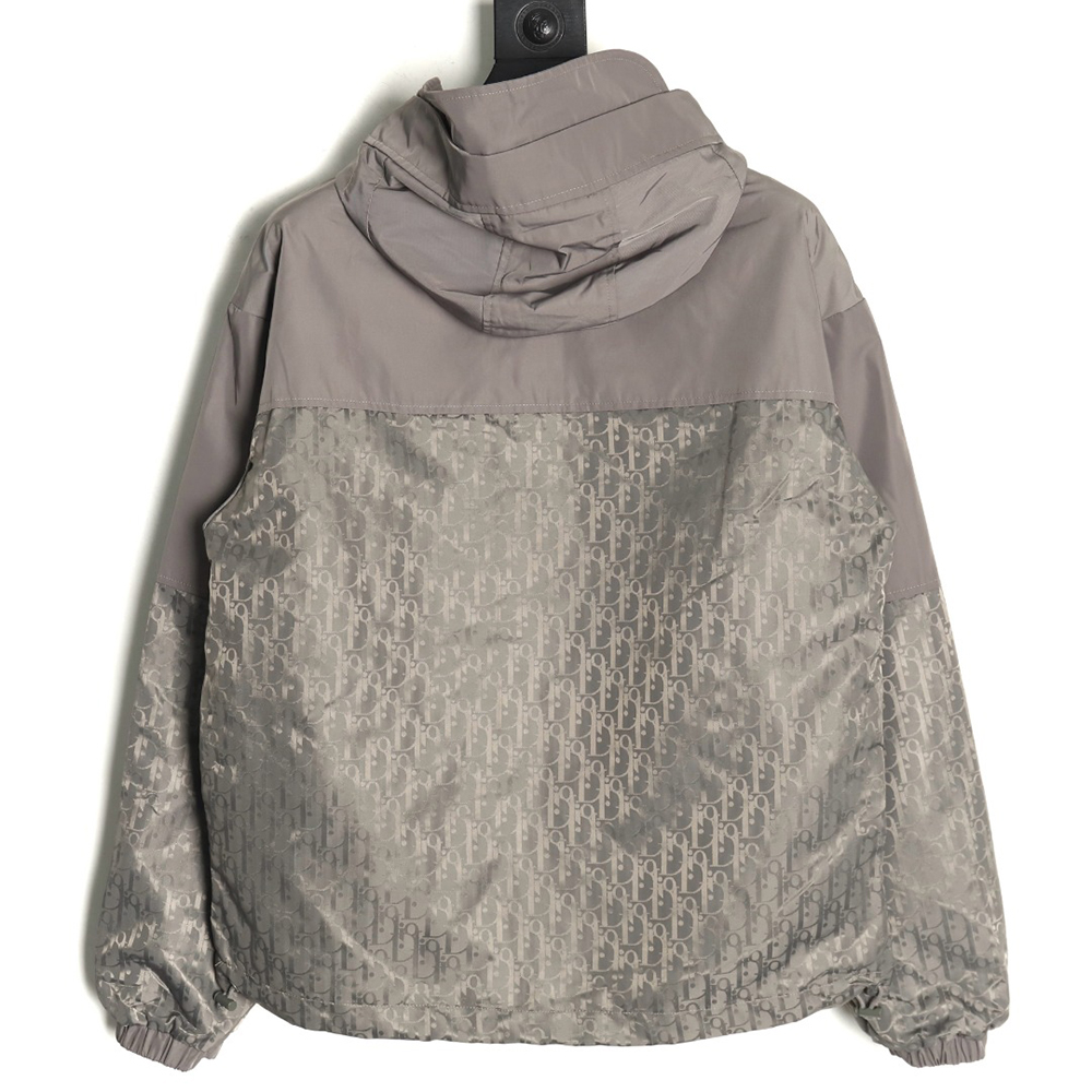 Dior half-zip embroidered all-over print jacket