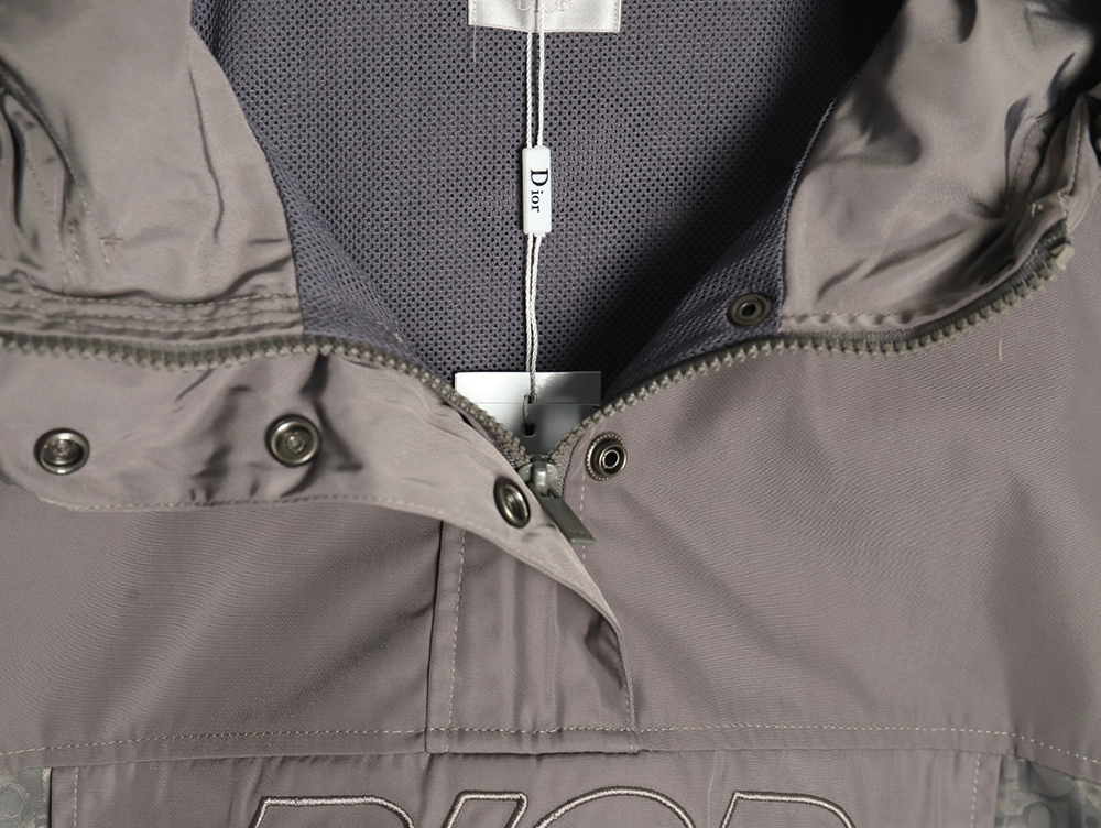 Dior half-zip embroidered all-over print jacket