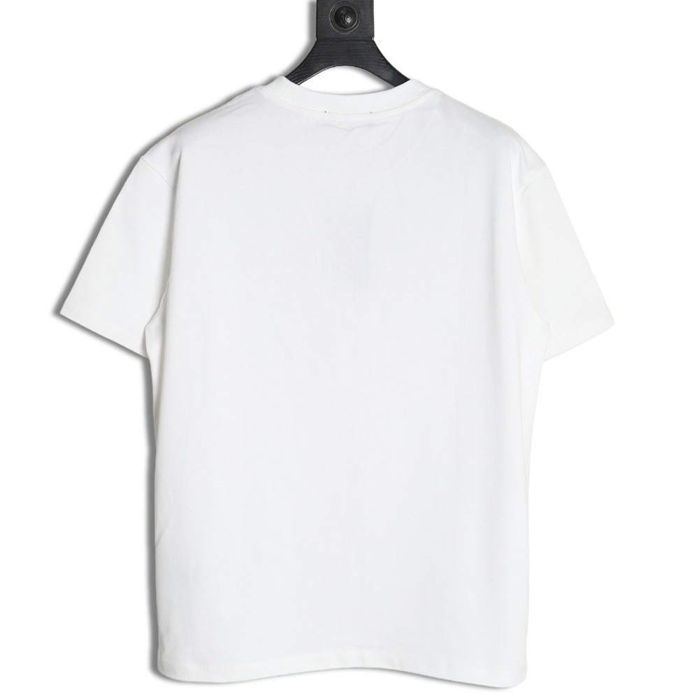 Fendi colorful embroidered ff letter pattern short-sleeved T-shirt