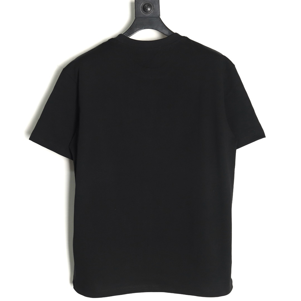 Fendi colorful embroidered ff letter pattern short-sleeved T-shirt TSK1