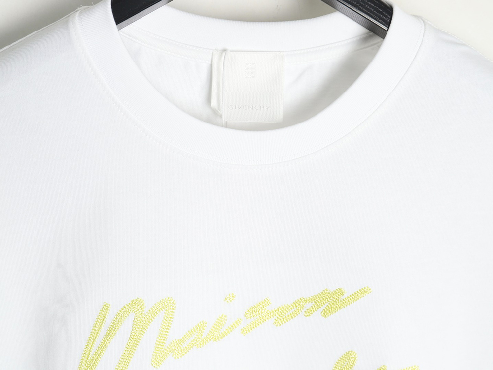 Givenchy embroidered letter logo short-sleeved T-shirt