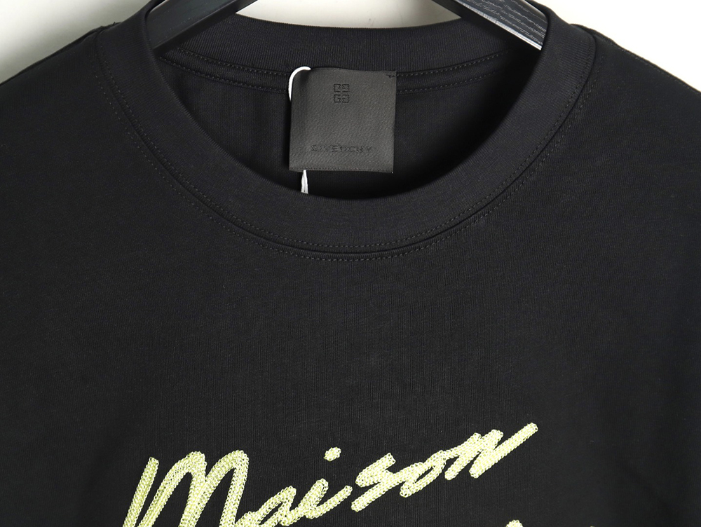 Givenchy embroidered letter logo short-sleeved T-shirt TSK1