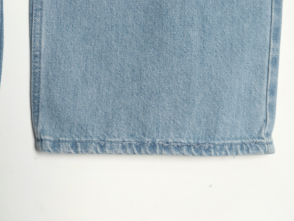 Louis Vuitton washed ripped jeans