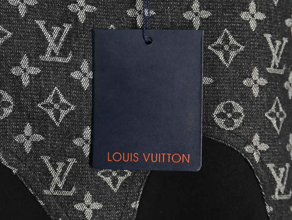 Louis Vuitton monogram stitching round neck long-sleeved T-shirt