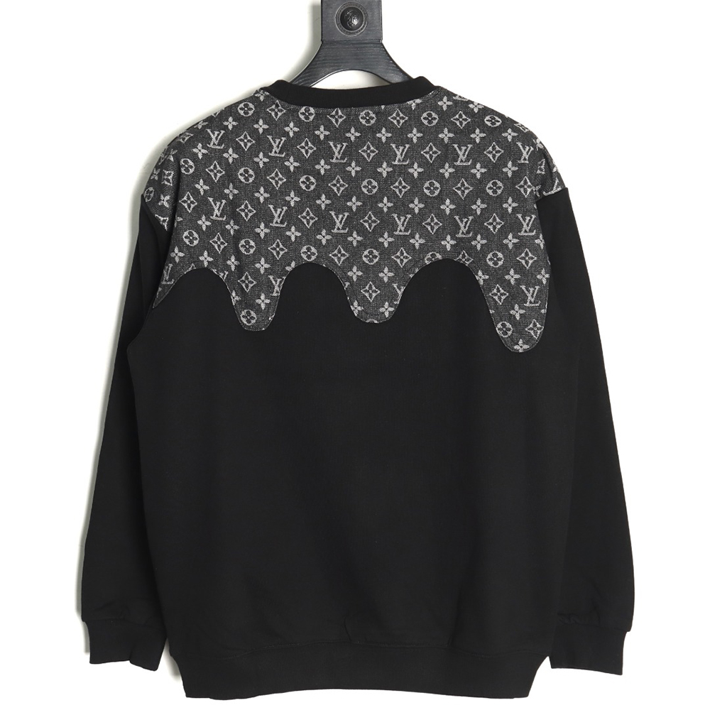 Louis Vuitton monogram stitching round neck long-sleeved T-shirt