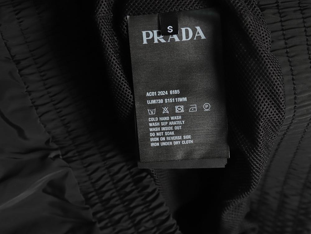Prada Embroidered Logo Zip-Up Jacket TSK1