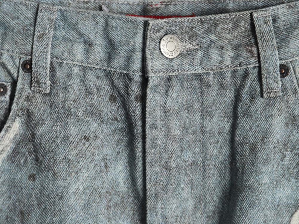 Supreme & HJR joint trompe l’oeil graffiti printed jeans