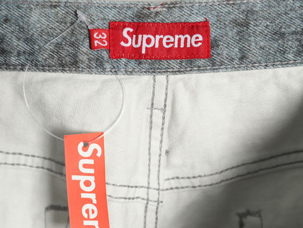 Supreme & HJR joint trompe l’oeil graffiti printed jeans