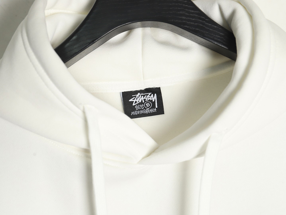 Stussy Tai Chi logo printed hooded plus fleece hoodie