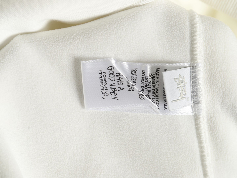 Stussy Tai Chi logo printed hooded plus fleece hoodie