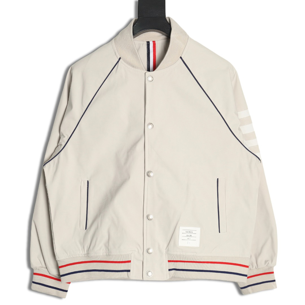 Thom Browne four-bar bomber jacket