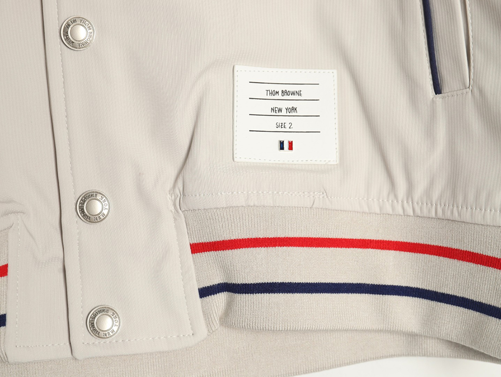 Thom Browne four-bar bomber jacket