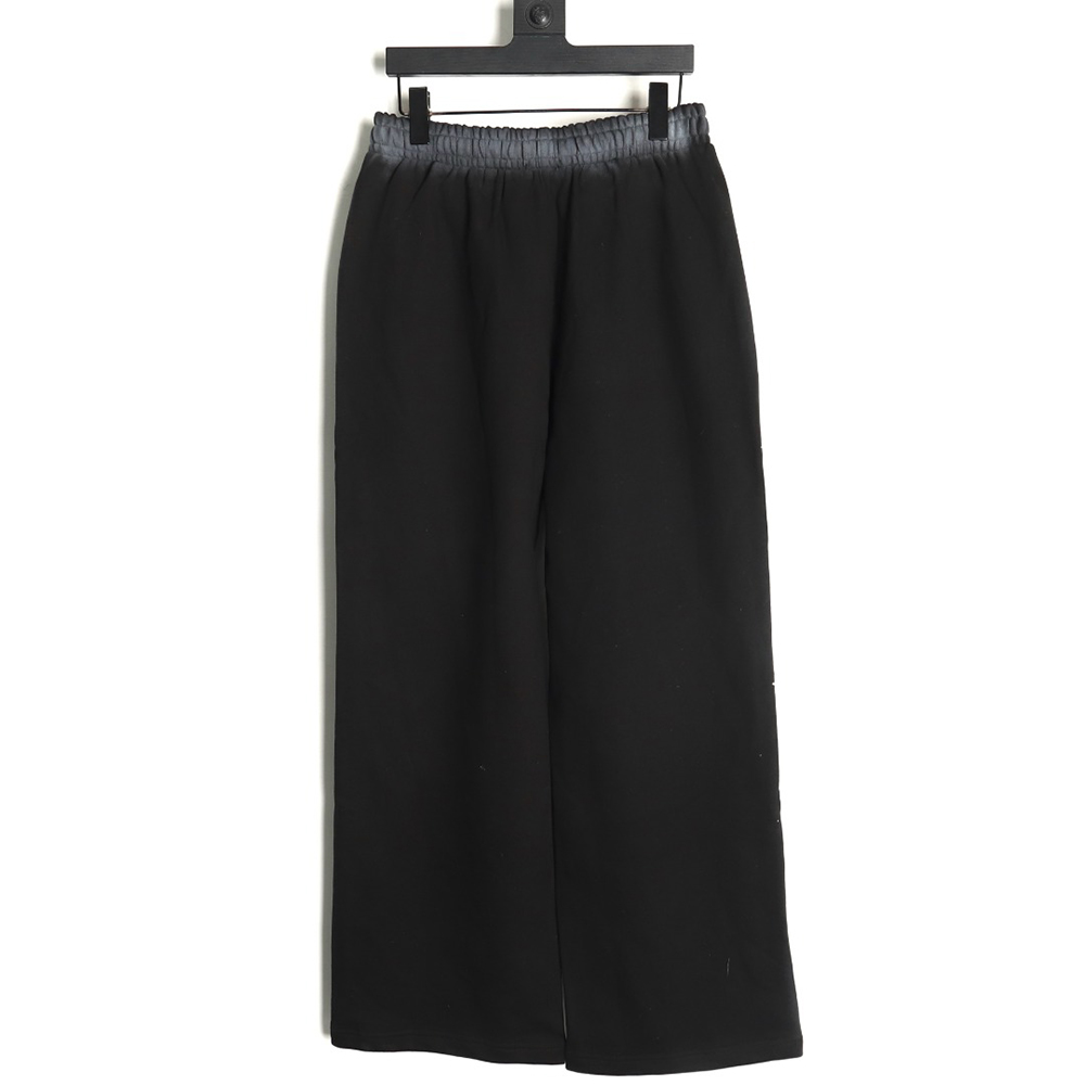 We11 Done colorful spray-trimmed washed wide-leg pants