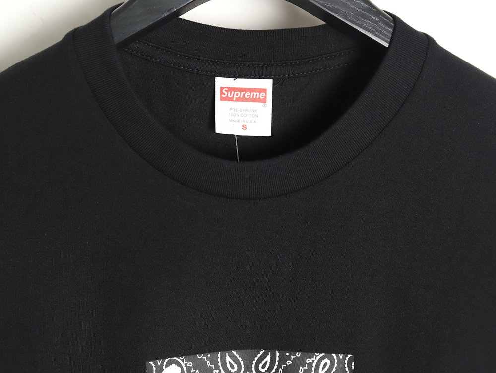 Supreme Bandana Cashew Box Logo Printed Short Sleeves