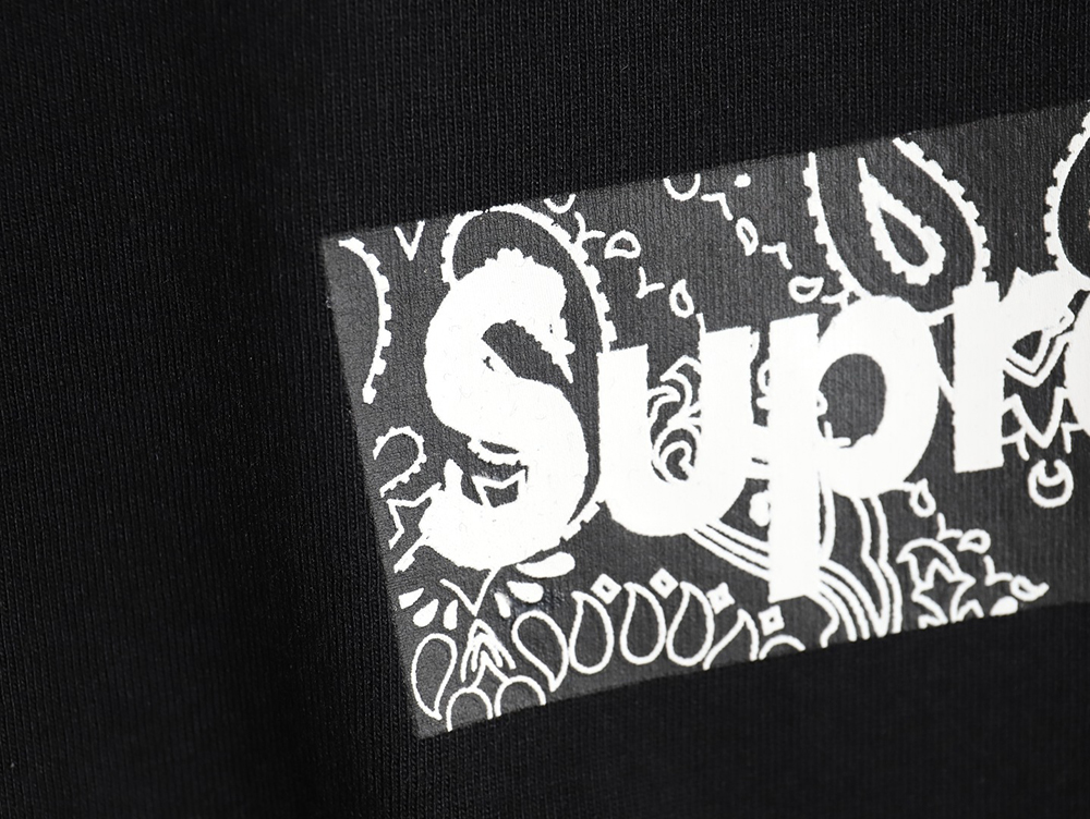 Supreme Bandana Cashew Box Logo Printed Short Sleeves