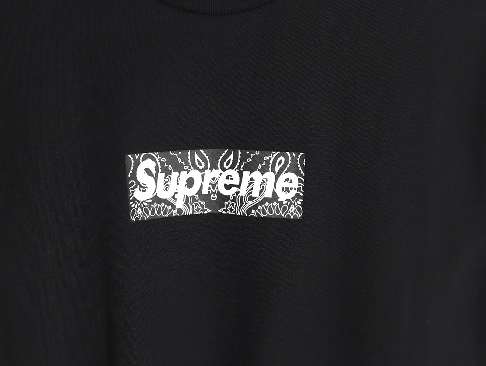 Supreme Bandana Cashew Box Logo Printed Short Sleeves