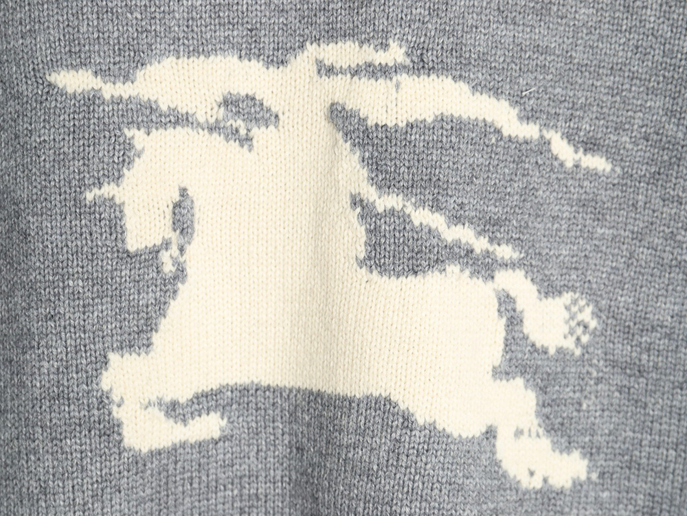 Burberry Equestrian Knight Logo Cashmere Blend Crew Neck Sweater