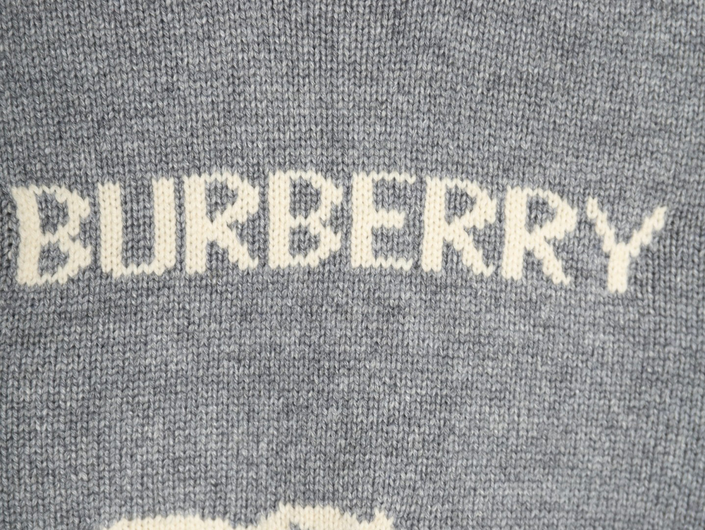 Burberry Equestrian Knight Logo Cashmere Blend Crew Neck Sweater