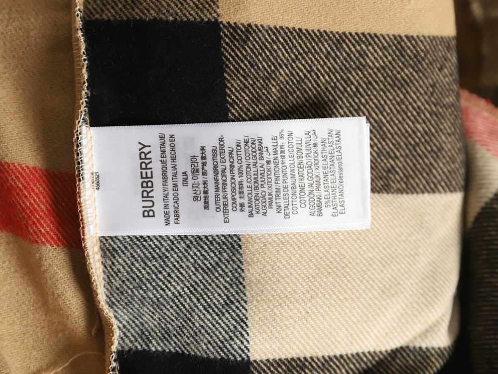 Burberry large checkered shirt jacket