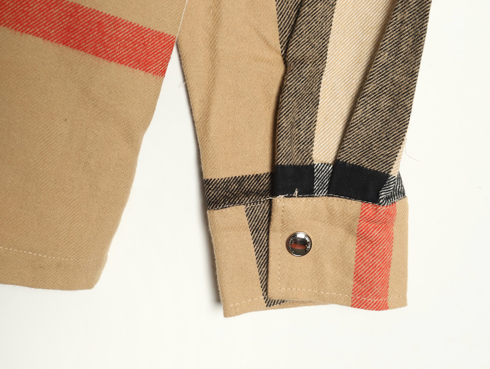Burberry large checkered shirt jacket