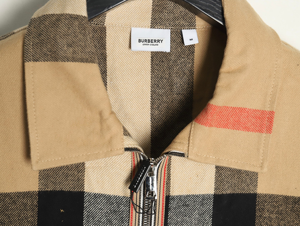 Burberry large checkered shirt jacket