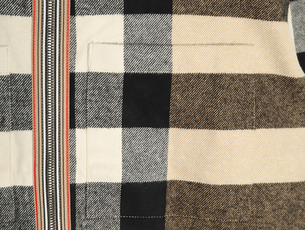 Burberry large checkered shirt jacket