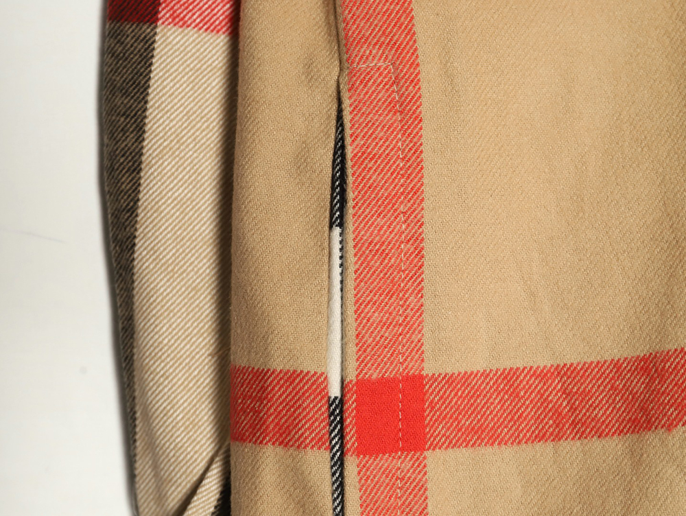 Burberry large checkered shirt jacket