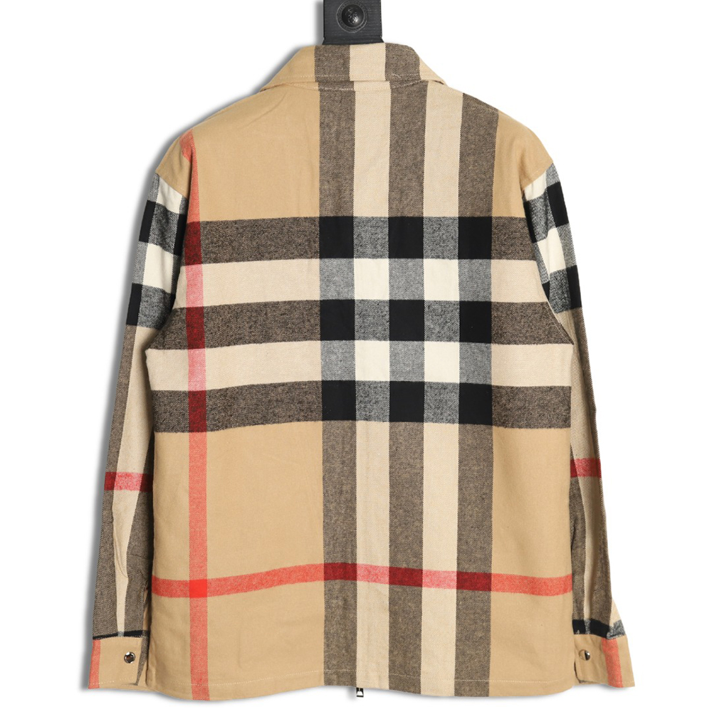 Burberry large checkered shirt jacket