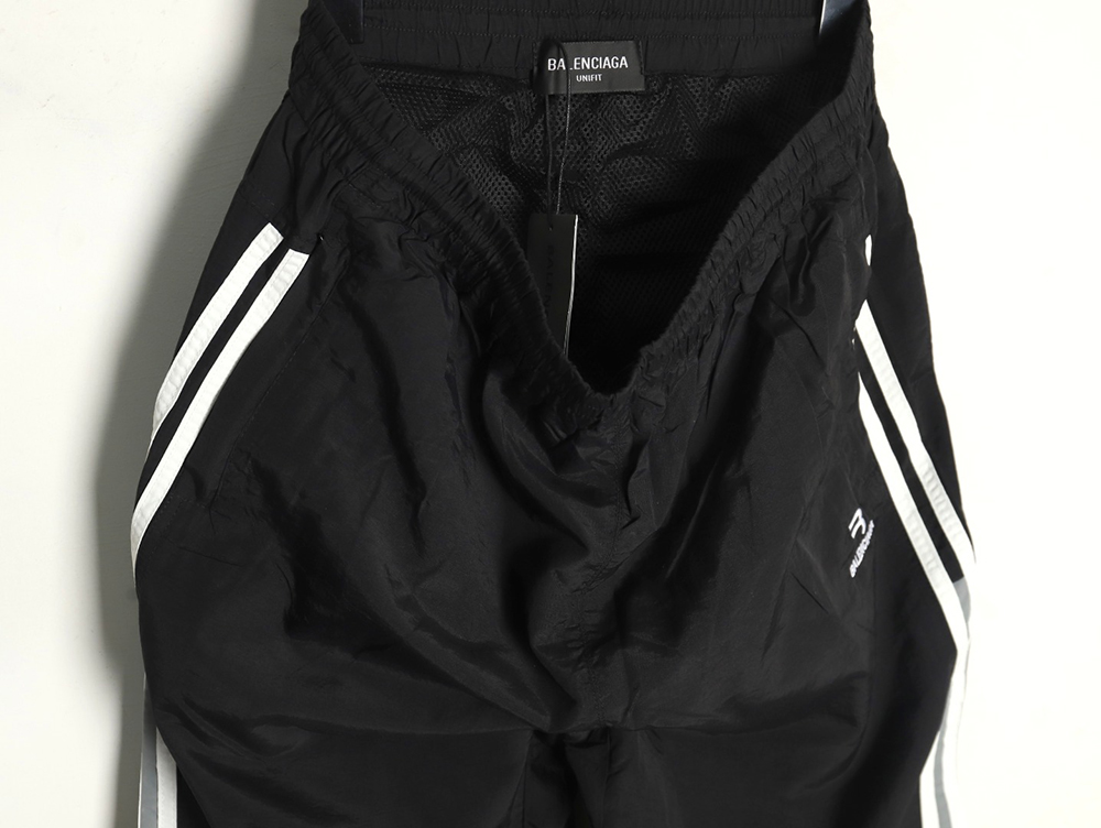 Balenciaga double hook embroidered colorblock trousers