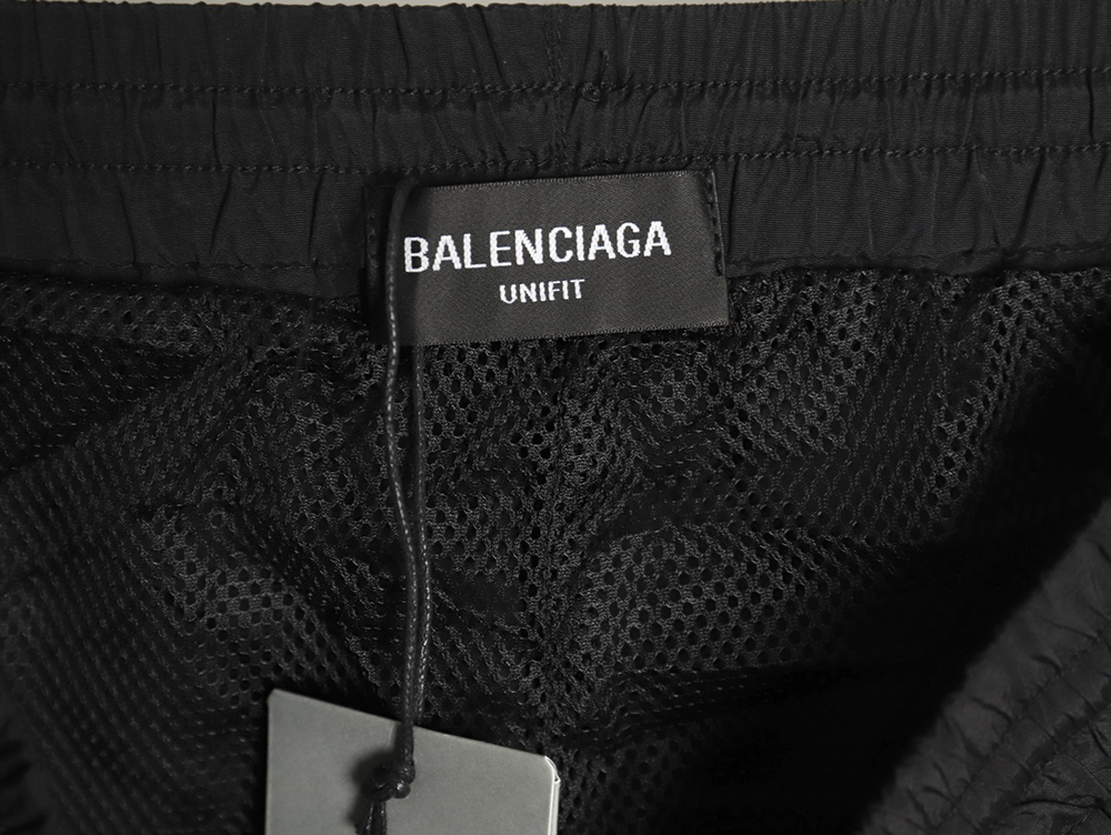 Balenciaga double hook embroidered colorblock trousers