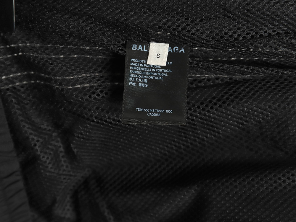 Balenciaga double hook embroidered colorblock trousers